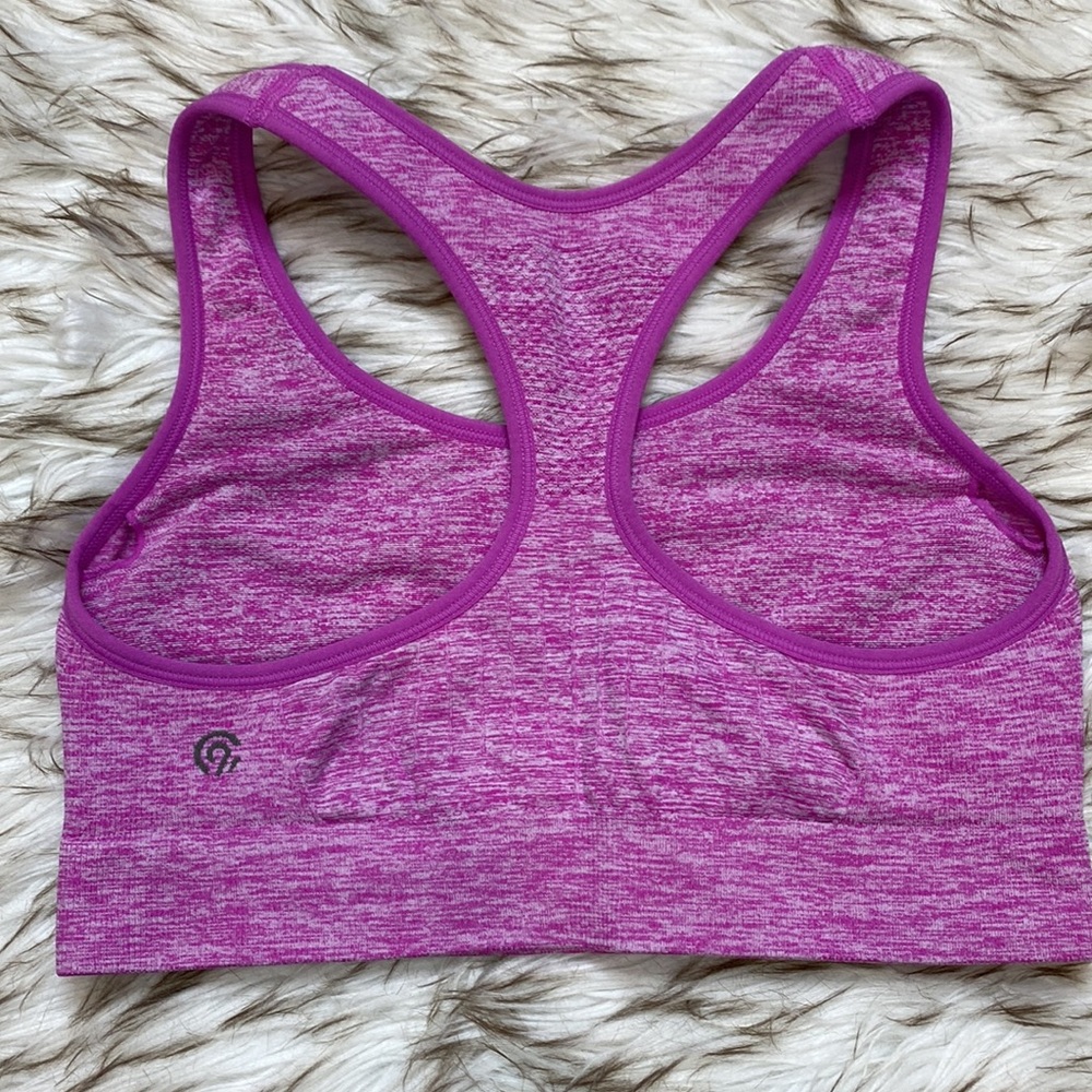 C9 by Champion Seamless Sports Bra Racerback Pink Purple Size Medium - Picture 4 of 8